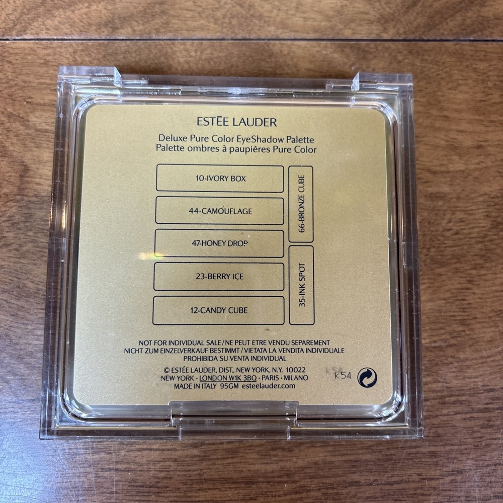 Estee Lauder Deluxe Pure Eye Color EyeShadow Palette Compact with Mirror - Picture 3 of 3